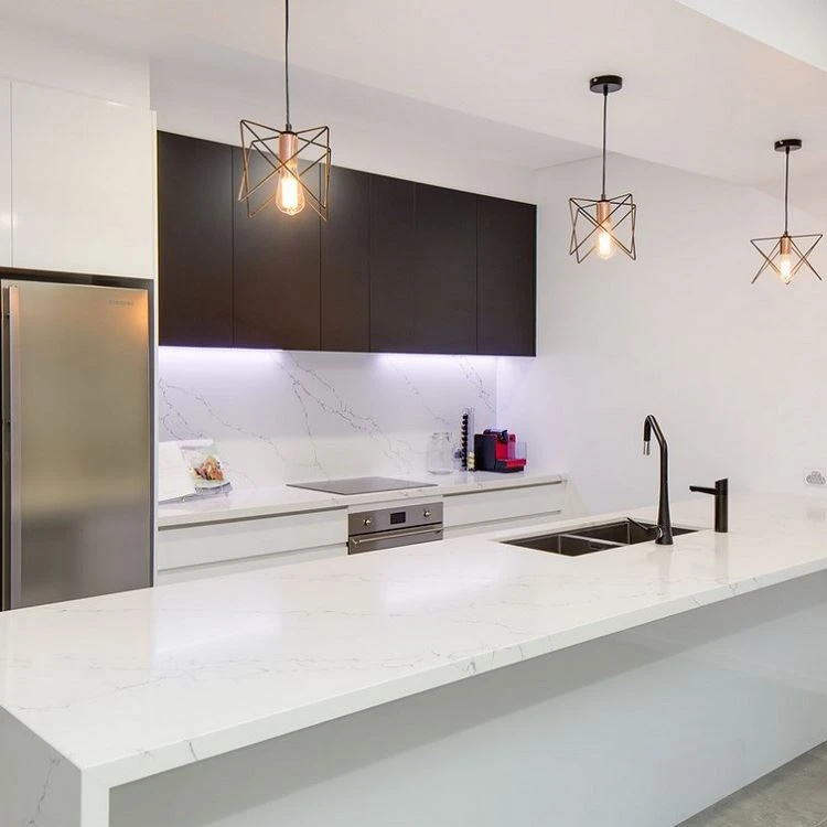 Statuario White quartz Kitchen Tops