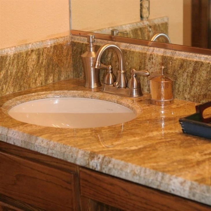 Imperial Gold Granite bathroom countertop wash  basin