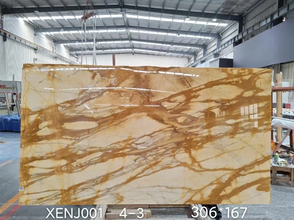 Ιταλική μαρμάρινη πλάκα Giallo Siena