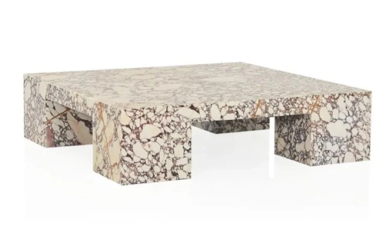 Calacatta Viola Marble Square Coffee Table