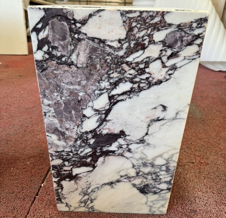Calacatta Viola Marble Plinth Stand Coffee Table living room furniture